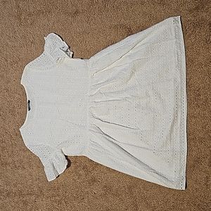 White eyelet dress